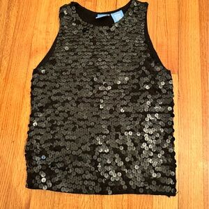by next era Silk-Angora Sequin Knit Tank Size M (#2)